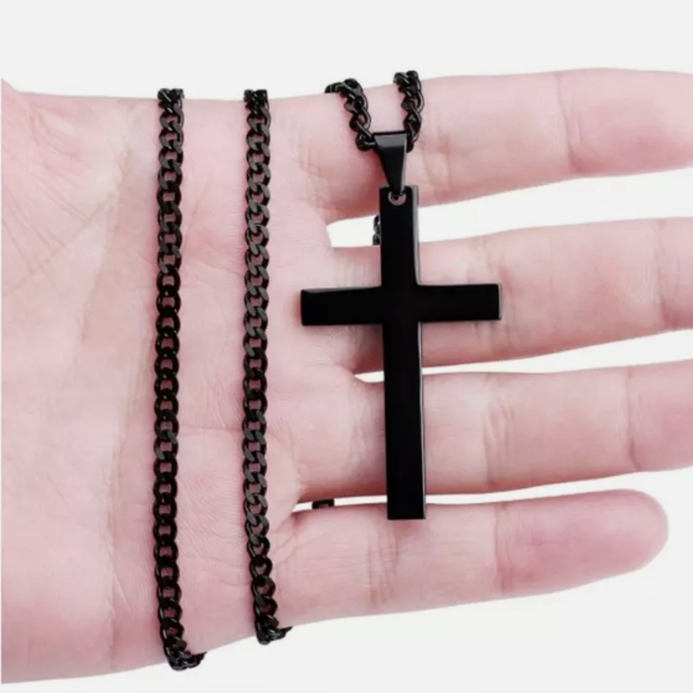 Men Cross Necklaces Pendants Stainless Steel - Picture 5 of 15